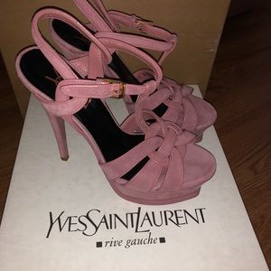 YSL tribute dark rose platform